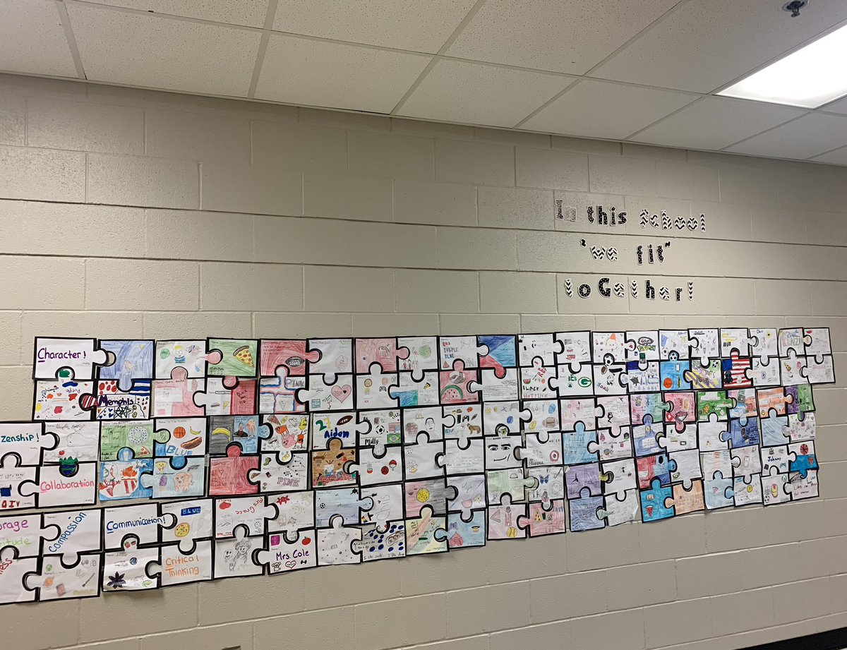 In This School We Fit Together!! Wellness and Science tech student puzzle pieces projects 🧩 <a href="/fwhms2003/">F.W.Hartnett Middle School</a>
