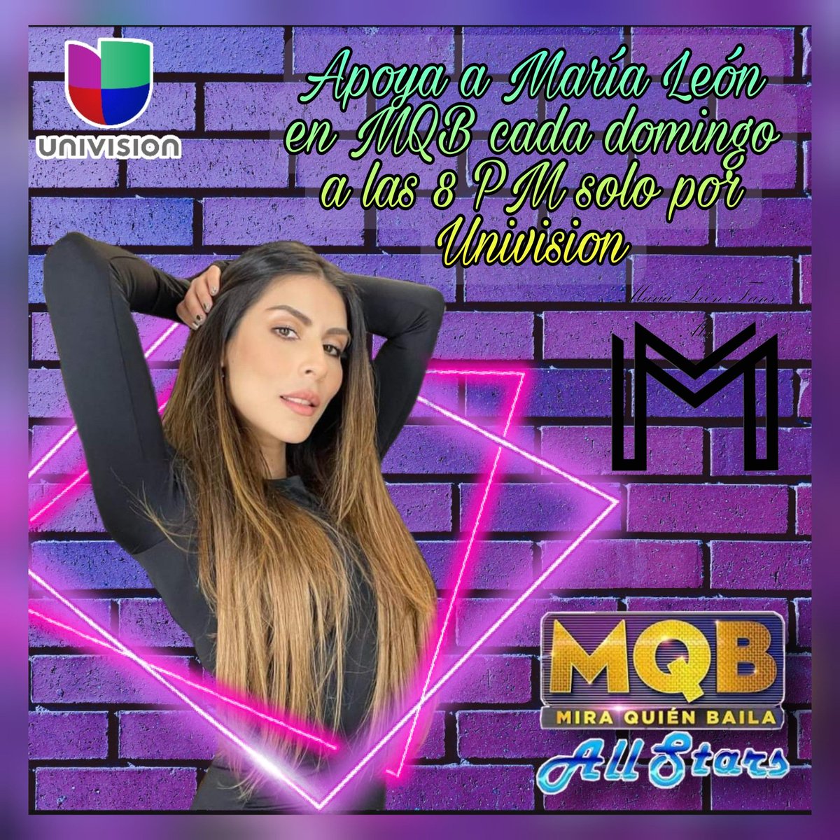 marialeonmxcdmx's tweet photo. Tenemos una cita el próximo domingo en el debut de @Sargentoleon  en @miraquienbaila 8 PM solo por @Univision https://t.co/O1Xdgq4Omj