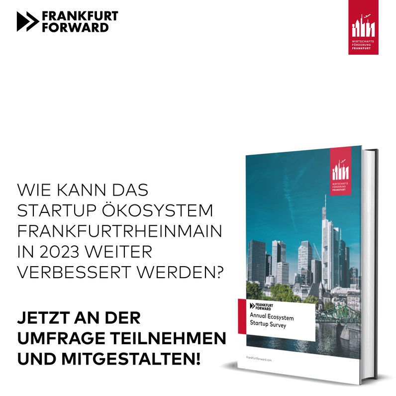 IHK Frankfurt am Main (@ihk_ffm) on Twitter photo Was fehlt im #Startup-Ökosystem #FrankfurtRheinMain? <a href="/FrankfurtFwd/">Frankfurt Forward</a> sammelt den Handlungsbedarf der Startups und braucht die Mitarbeit der EntrepreneurInnen! Wie kann die Region noch attraktiver für Startups werden? Hier für euch und die Region teilnehmen! frankfurtforward.typeform.com/FRM2023 Was fehlt im #Startup-Ökosystem #FrankfurtRheinMain? <a href="/FrankfurtFwd/">Frankfurt Forward</a> sammelt den Handlungsbedarf der Startups und braucht die Mitarbeit der EntrepreneurInnen! Wie kann die Region noch attraktiver für Startups werden? Hier für euch und die Region teilnehmen! frankfurtforward.typeform.com/FRM2023