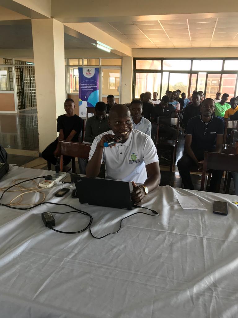 ictforPWDs's tweet photo. Group from @MakCoCIS present an innovation to help a visually disabled person to move freely without a white Cain using AI & sensors. #innovate4disability2022 Hackathon @NkumbaUni @NkumbaUni_News @Makerere @UCC_Official @8TechConsults @NUDIPU @ConsumerUCC @UCC_ED https://t.co/jD4cAGNHWQ