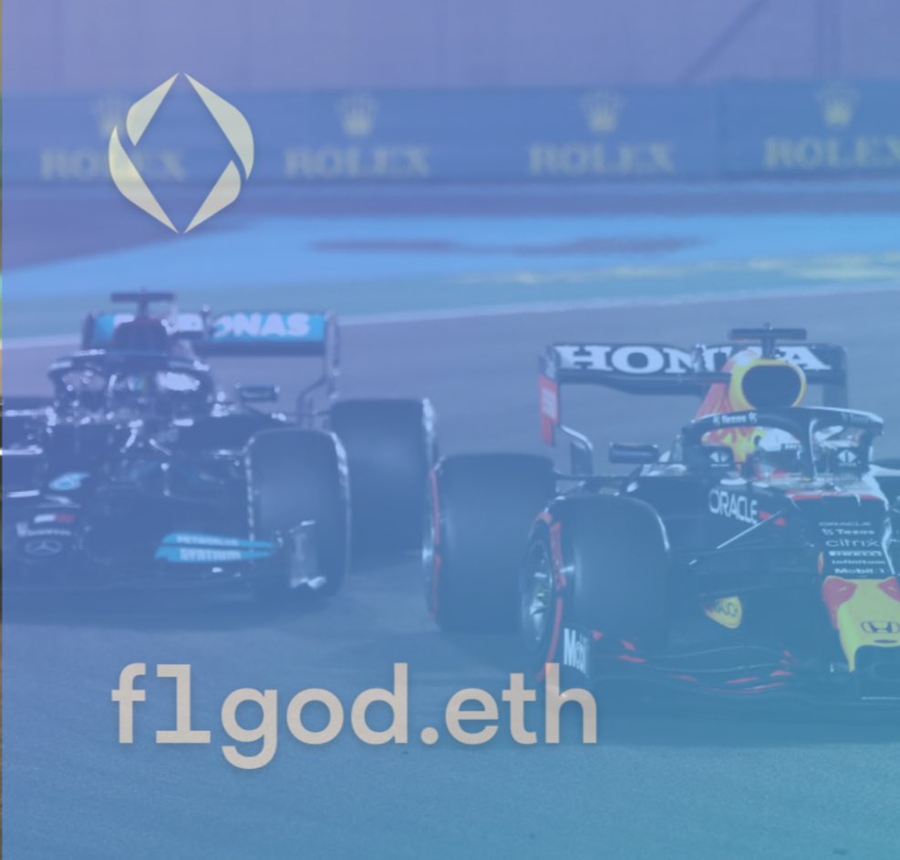 0xpickleball's tweet photo. F1 is one of the most watched motor sports in the world… From attending the race event to F1 Management Games we can all agree there can only be on #f1god #ens #ensvision #ensdomain #ensdomains #onlineidentitity #web3 #nft #metarace #metaverse https://t.co/dnwCu41TXI