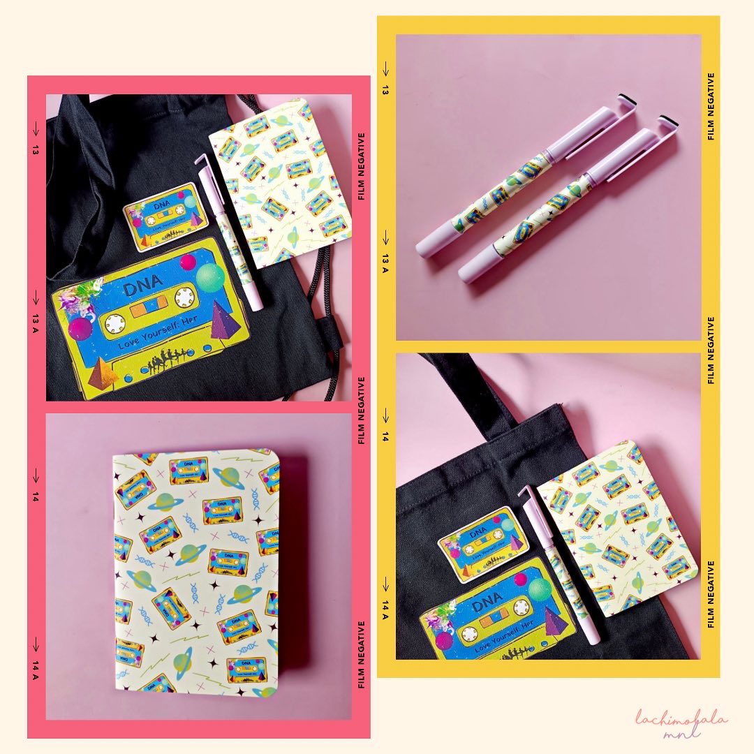 LachimolalaMnl's tweet photo. We think you’ll be more motivated to go to school with this special Way 2 Cool 4 Skool kit. Get 1 for you and your bestie 💜 4 amazing items in 1 kit ✨
P450
Available in 2 designs:
DNA
I Need U
PS. Can also use this in the office or casual strolls out 😉
#bts #btsfanmademerch https://t.co/GWHRadGnzm