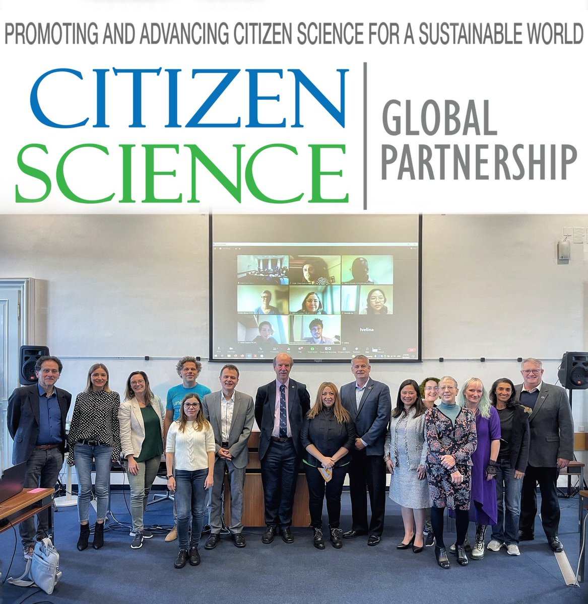 CitSciGlobal's tweet photo. A proud milestone to remember: on 3 October 2022, #CitizenScience networks &amp; practitioners from around the world welcomed the formation of the Citizen Science Global Partnership, to promote &amp; advance #CitSci for a sustainable world. More detail here:
https://t.co/9bZPII1R03 https://t.co/J51oowpFvr