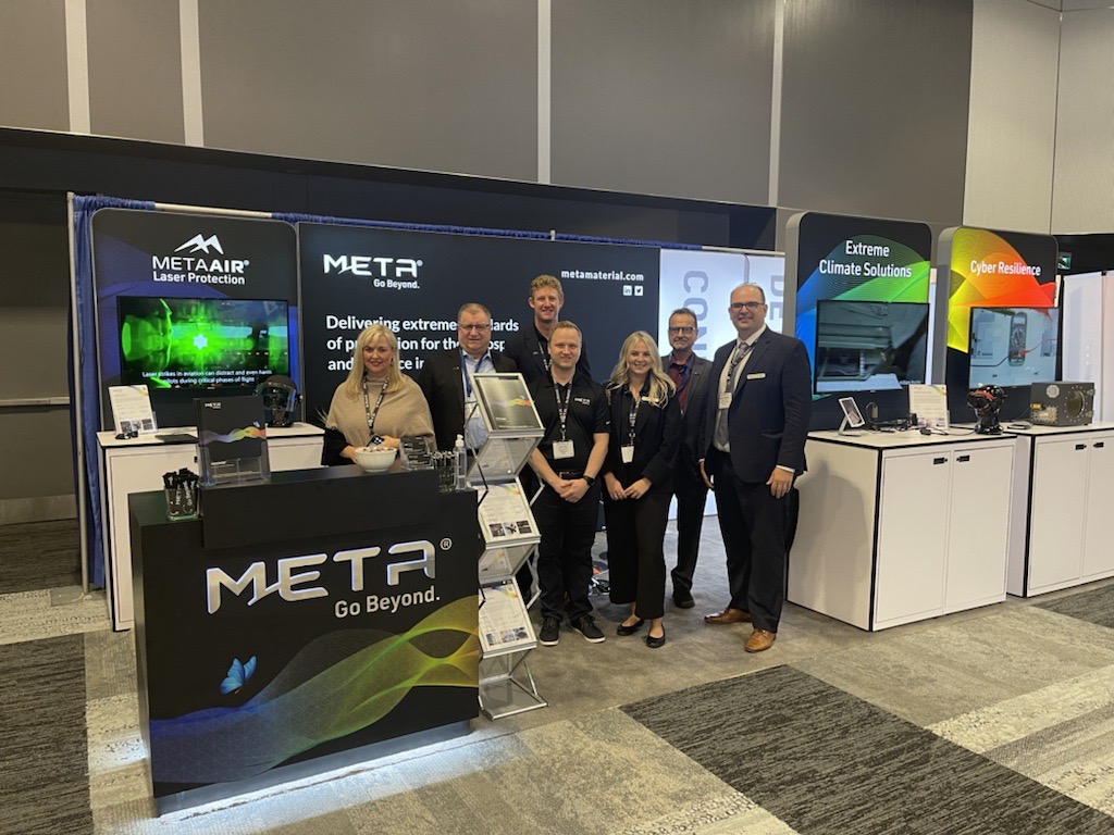 It's Day1 at @DEFSECAtlantic 2022 in #Halifax, presented by @ACADA_Atlantic. Join us at booth #B308 to learn about #metaAIR laser glare protection and #NANOWEB for EMI shielding, de-icing and de-fogging