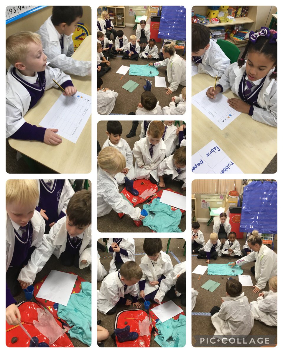 TheTrinityL5's tweet photo. Y1 Science: the weather has been so miserable lately! We decided we needed some waterproof materials to keep us dry outside. What could we use? We investigated different materials to find out which one is best to keep us dry… #trinityscience 🔍 https://t.co/ojAp7oA2ct