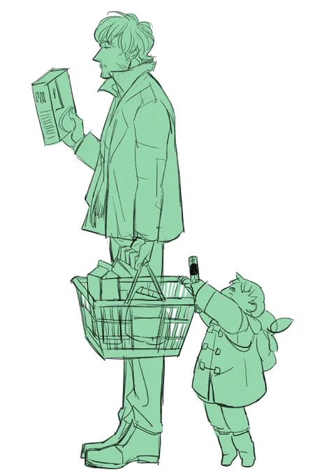 レジでお父さんにバレるやつ。 