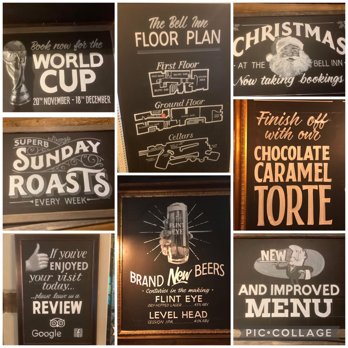 Bell_Inn's tweet photo. How amazing are our new chalkboards! 😍 https://t.co/nTbyQ1ryQd