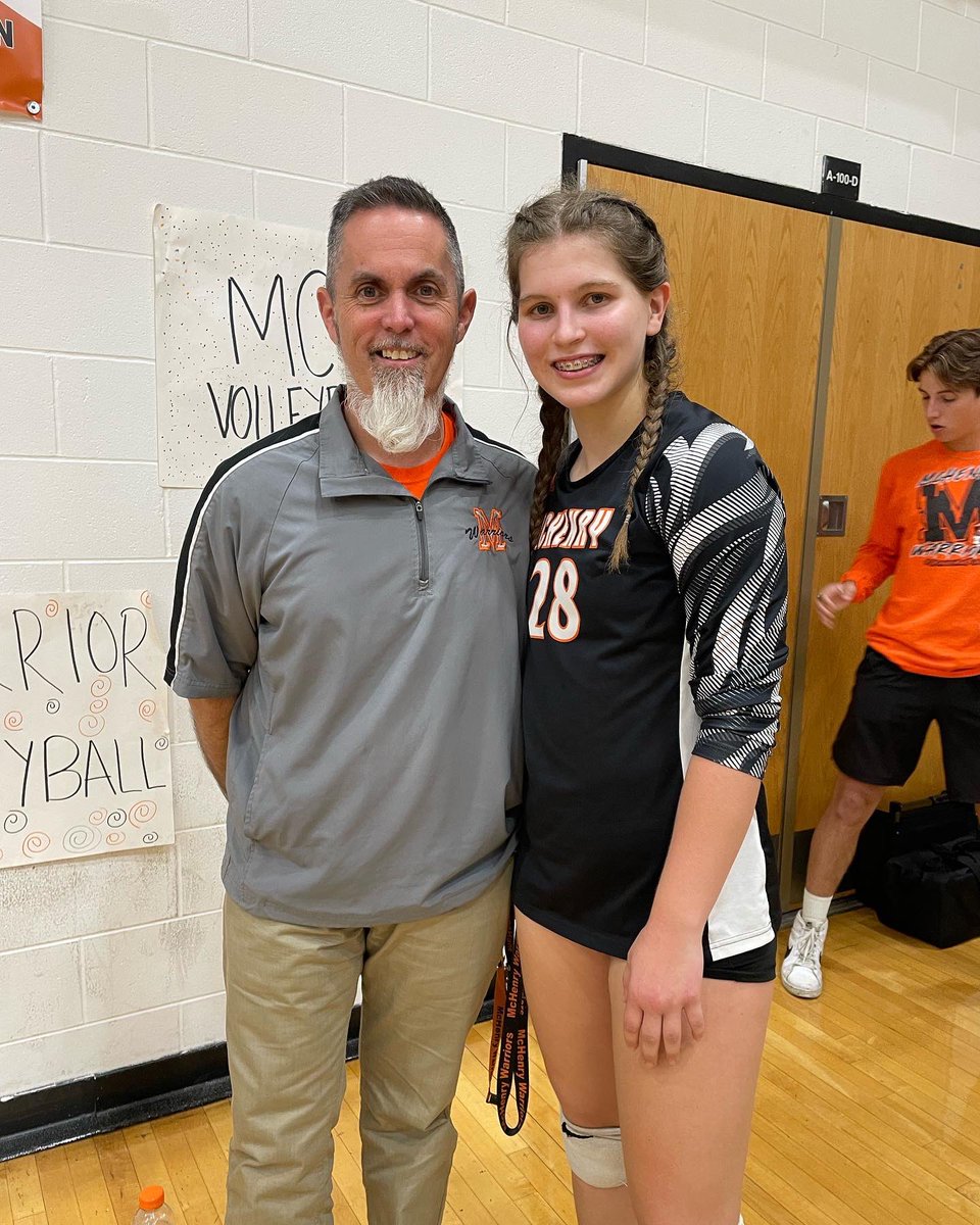jdprickett's tweet photo. So HONORED to walk out 
With #28 @ENothdorf tonight for 
Staff Appreciation! 
You are a ROCKSTAR!
#ThankYou 
#WarriorPride156 https://t.co/L3YPDhkSUp