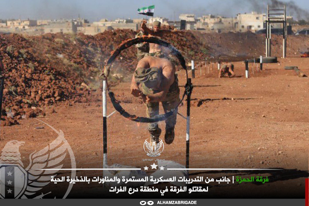 alhamza_brigade's tweet photo. #الجيش_الوطني_السوري
#الفيلق_الثاني_الفرقة_الثانية  
#فرقة_الحمزة_قوات_خاصة 
جانب من التدريبات العسكرية المستمرة والمناورات بالذخيرة الحية لمقاتلو الفرقة في منطقة درع الفرات https://t.co/cuqFr6HdnS