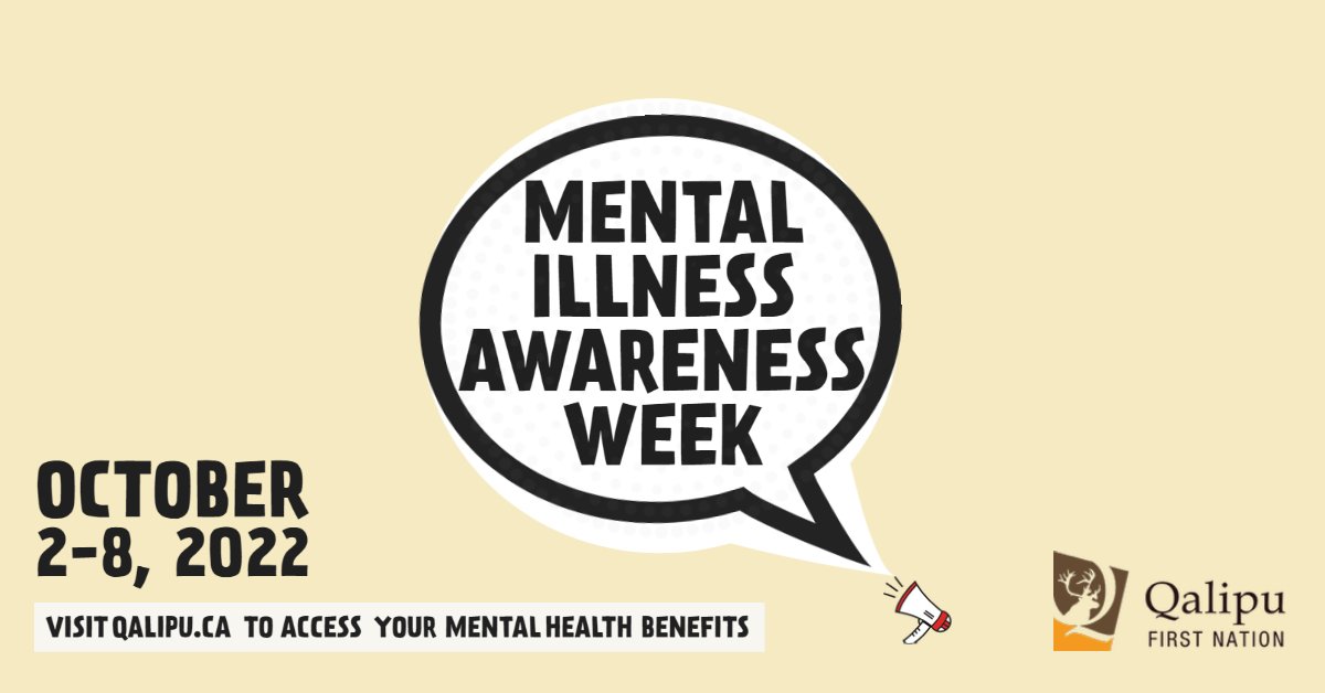 Did you know that this week (October 2nd – 8th) is Mental Illness Awareness Week in Canada? Let's work together to help end the stigma that surrounds mental illness and increase awareness in our communities.
#MentalIllnessAwarenessWeek