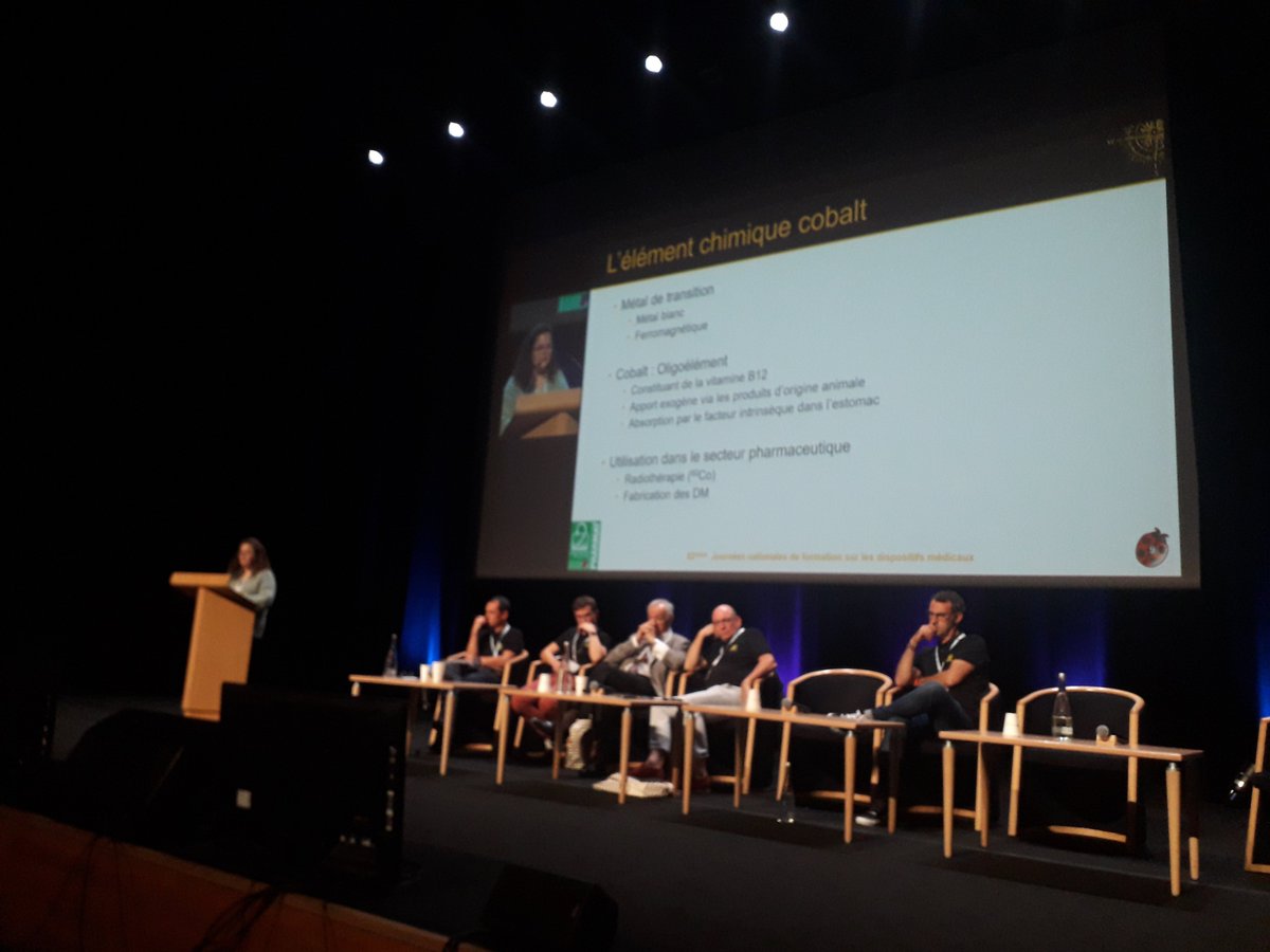Session sur la biocompatibilité, réaction post implantation d' endoprothèse vasculaire, impact des matériaux des DM sur la cinétique médicamenteuse, toxicité du cobalt... de nombreuses sources de discussions à venir dans nos établissements !