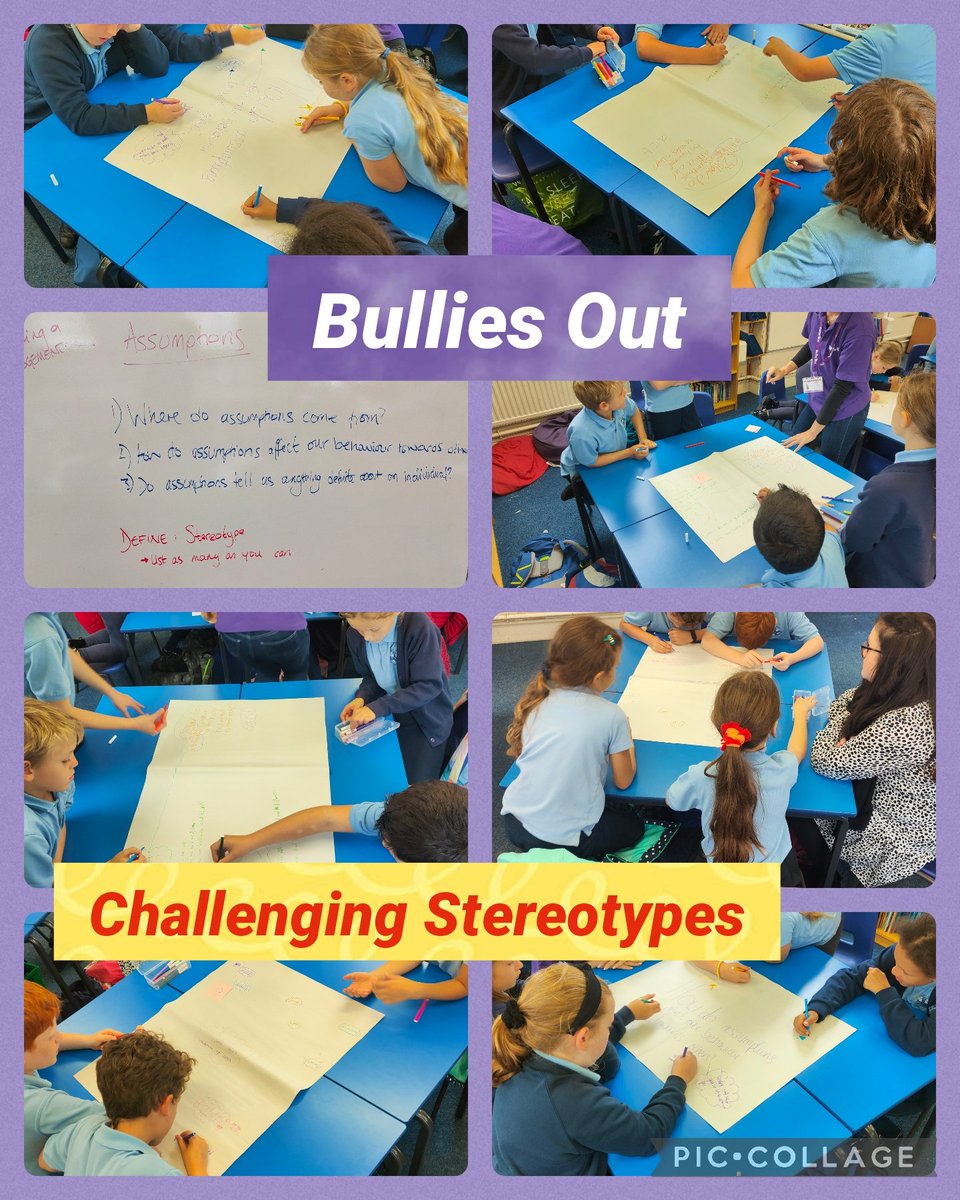 Diolch i <a href="/BulliesOut/">BulliesOut</a> am Herio Stereoteipiau gyda blwyddyn 5 heddiw. Gweithdy arbennig. Thanks to <a href="/BulliesOut/">BulliesOut</a> for Challenging Stereotypes with year 5 today. A great workshop <a href="/ysgoliolo/">Ysgol Iolo Morganwg</a>