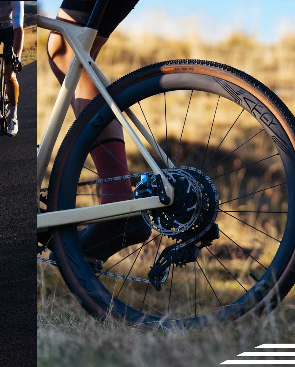 AERO for EVERYWHERE: The 40mm deep rims have been aerodynamically optimized to reduce drag while maintaining stability. The wider, snub-nosed aero design took into consideration the larger sized tires used for mixed terrain riding and was developed accordingly.