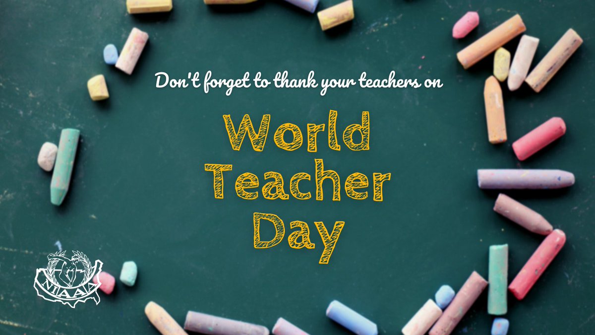 Athletic Directors rely heavily on the teaching staff to create a successful learning environment inside and outside of the classroom. Don't forget to thank a teacher today for all they do for your student-athletes! #WorldTeacherDay