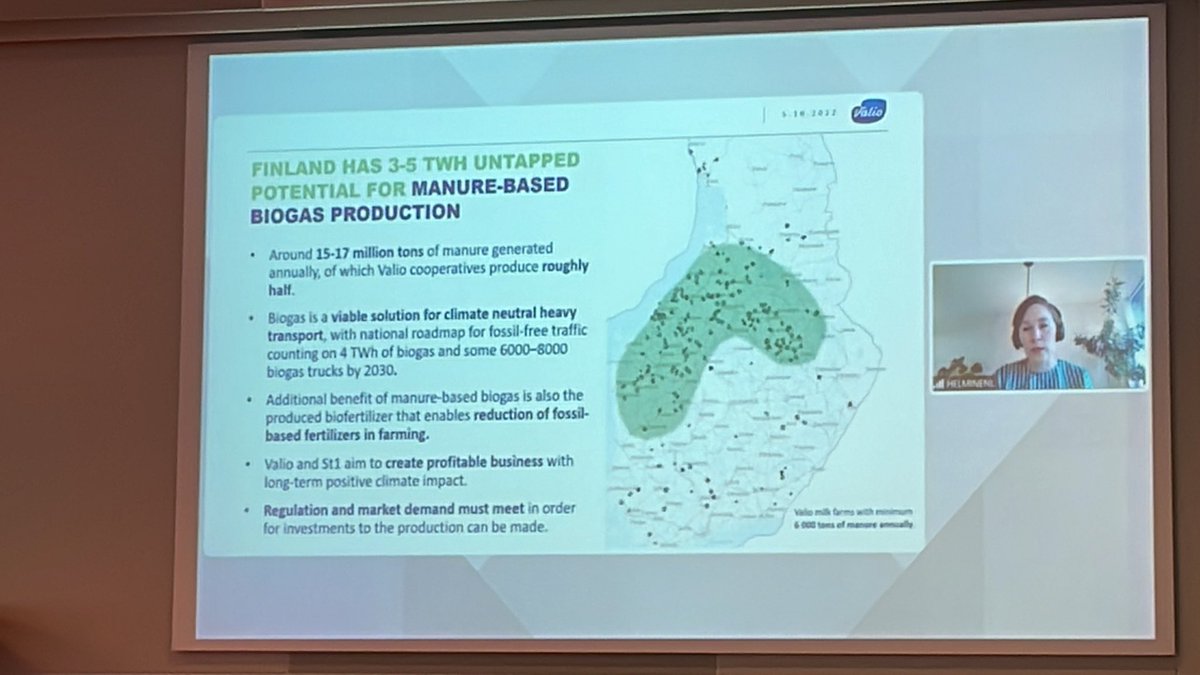 Valio highlight the untapped potential for biogas production in Finland. In cooperation with St1.👍#nbc2022