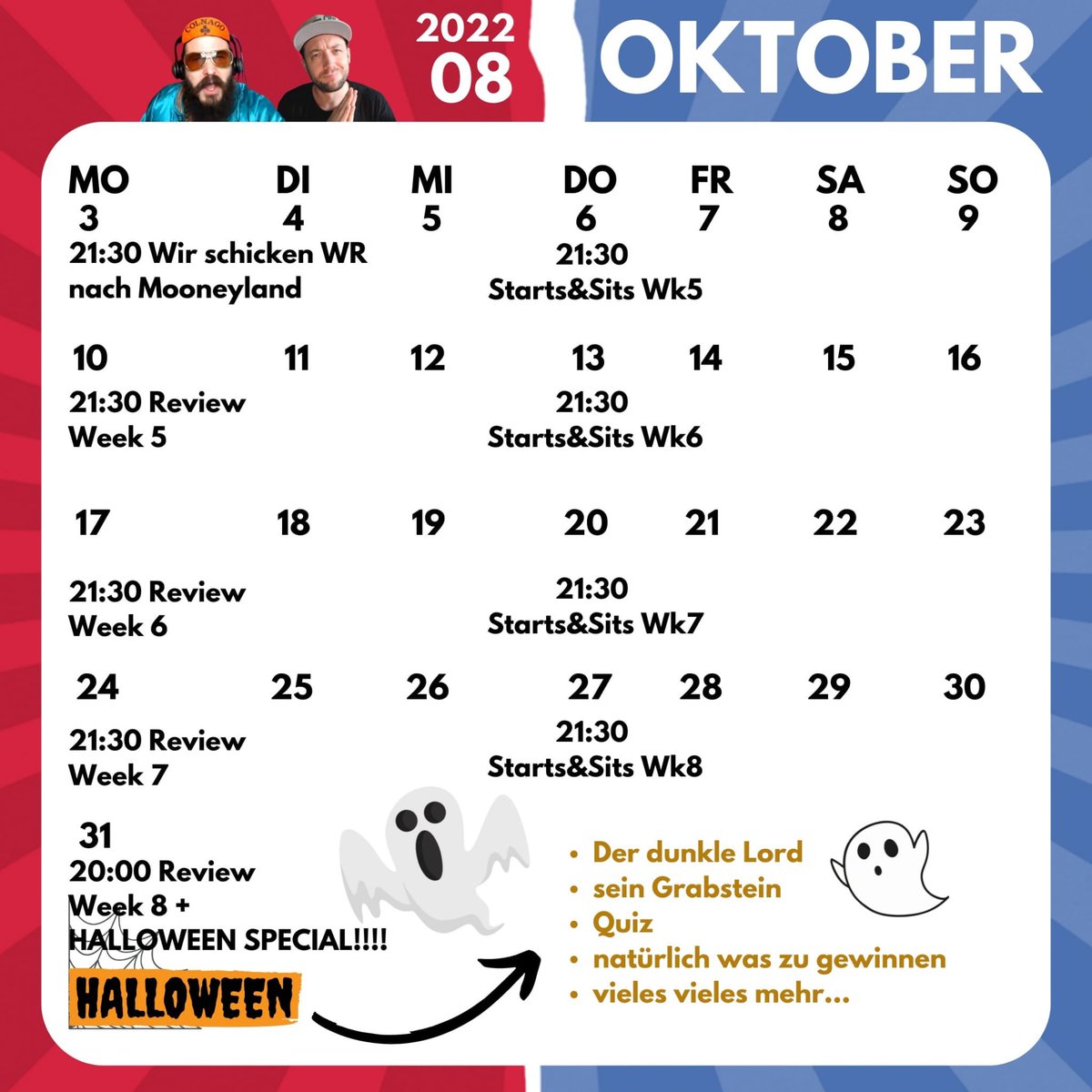 StonedLack's tweet photo. 🎃 OKTOBER 🎃
Schon was vor? Jetzt schon!
#rannfl #nfl #fantasyfootball #nflfantasy #24ELF #twitchstreamer #YouTubeLive #twitch #stonedlackarmy https://t.co/5Z5X9tQ4gh