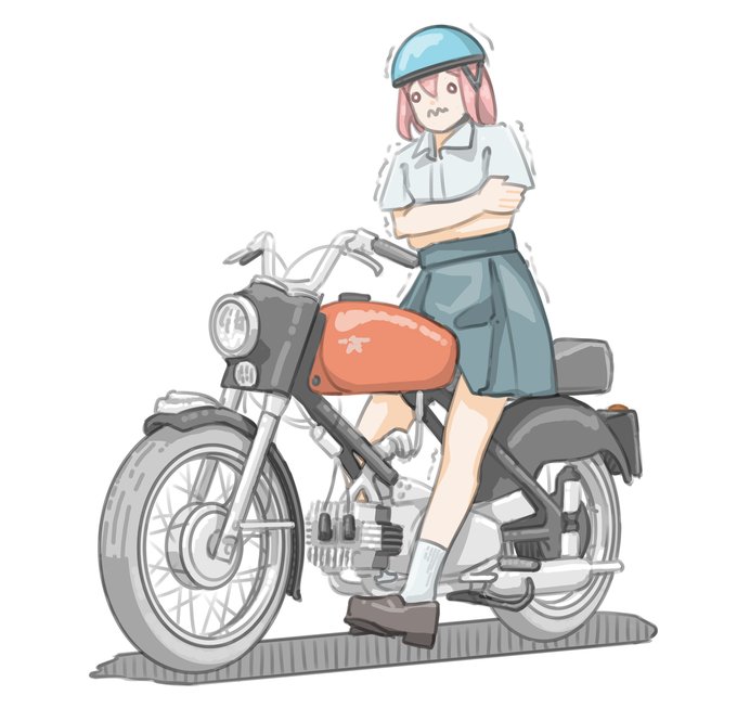 バイク女子のtwitterイラスト検索結果