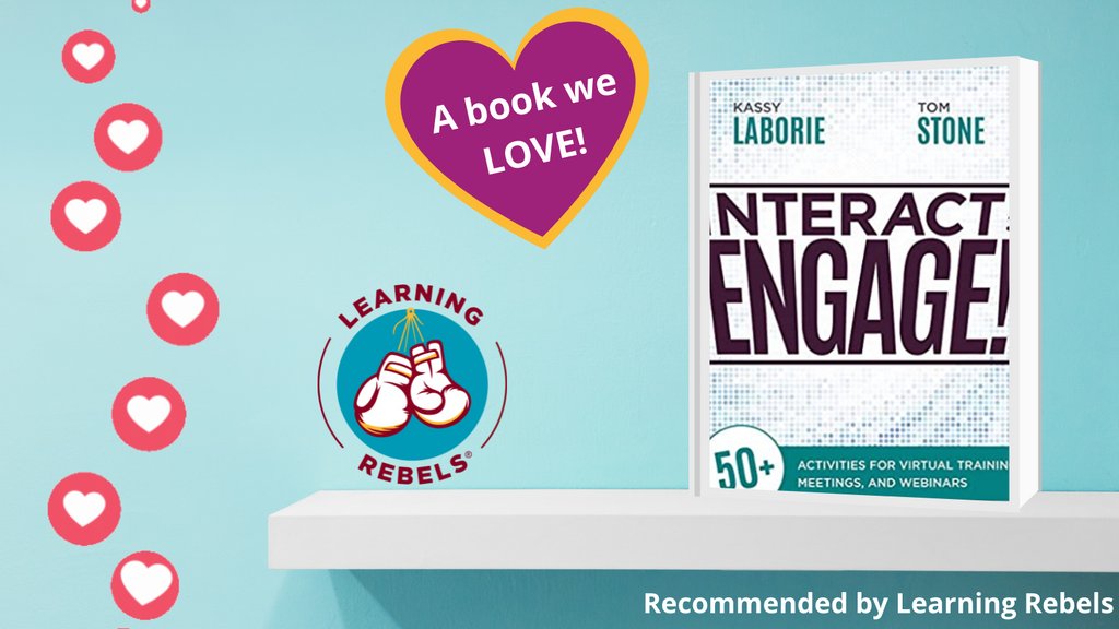 stipton's tweet photo. Let’s get another day started with day 5 of “Learning Rebels Recommends”! Our recommendation today is Interact and Engage!: 50+ Activities for Virtual Training, Meetings, and Webinars by Kassy Laborie.
▶️ https://t.co/J0cBTTfto3 ◀️
#LearningRebelsCoffeeChat @learningrebels.com https://t.co/4UTYGkwlUj