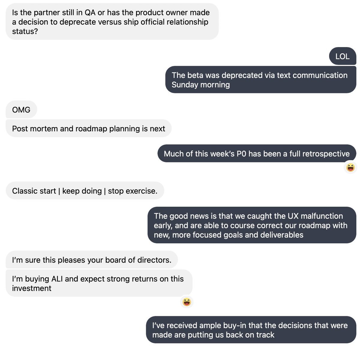 Personal life conversations in tech work environments are weird