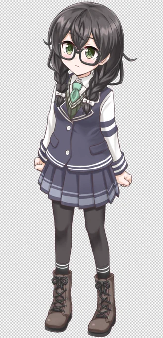 千冬立ち絵。これから配布します 