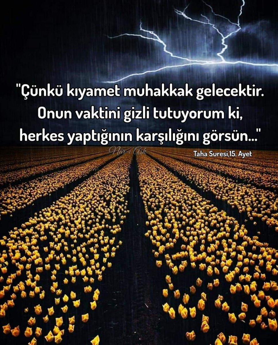 ayeozcelikk's tweet photo. Mahşer günü;
-"Vah bize !" Dememek için,
Bugün;
-"Allah bize !" Diyelim...

"Nihayet onlara Kıyamet vakti ansızın gelip çatınca, onlar günahlarını sırtlarına yüklenerek diyecekler ki;
Dünyada iyi amelleri terk etmemizden dolayı Vah bize !"

En'am Suresi, 31. Ayet https://t.co/ib1mMs7aG2