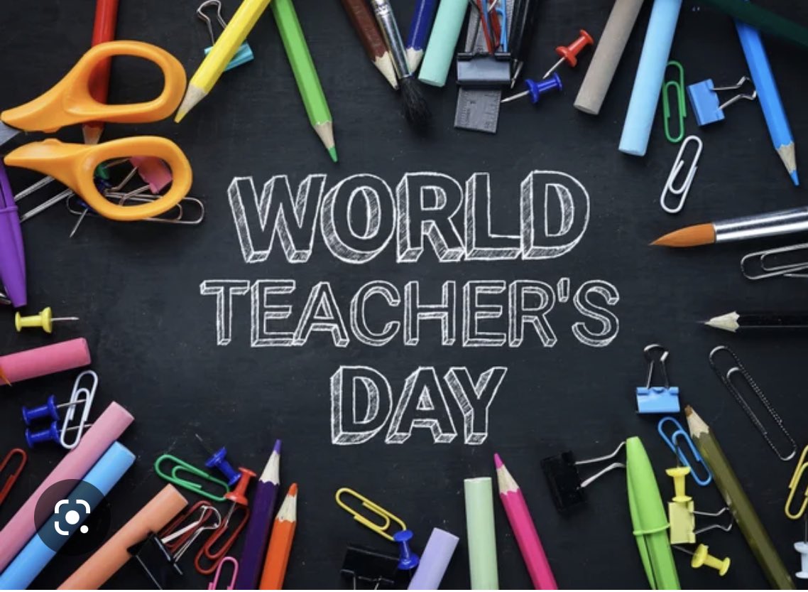 Happy World Teacher Day to my fellow educators! It’s not always an easy job but it is certainly fulfilling! #grateful #lovemyjob ⁦@FoothillsATA⁩