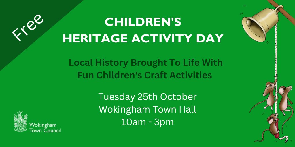 Come along and join in the fun! Children will learn about local industries such as brick making and bell foundaries and get crafty making making, amongst other things, their own mini Wokingham brick! #wokingham #wokinghamhistory #wokyhalfterm