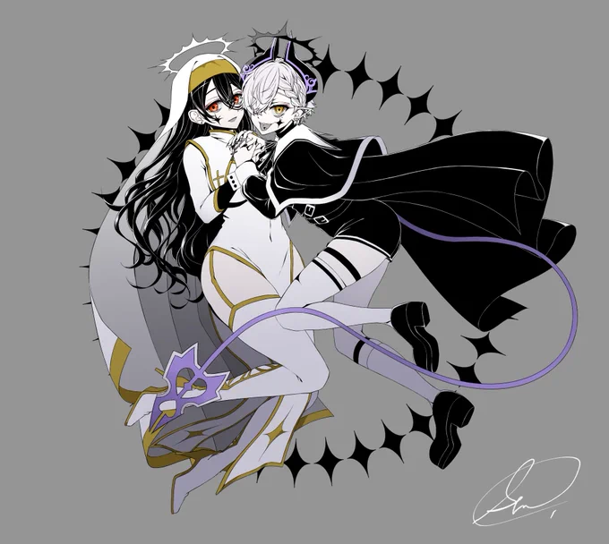 克蕾様()、黑銀夜烏様()の「神っぽいな」MVイラスト、衣装・武器デザインを担当させて頂きました!どうぞよろしくお願いいたします!黑銀夜烏様お誕生日おめでとうございます 