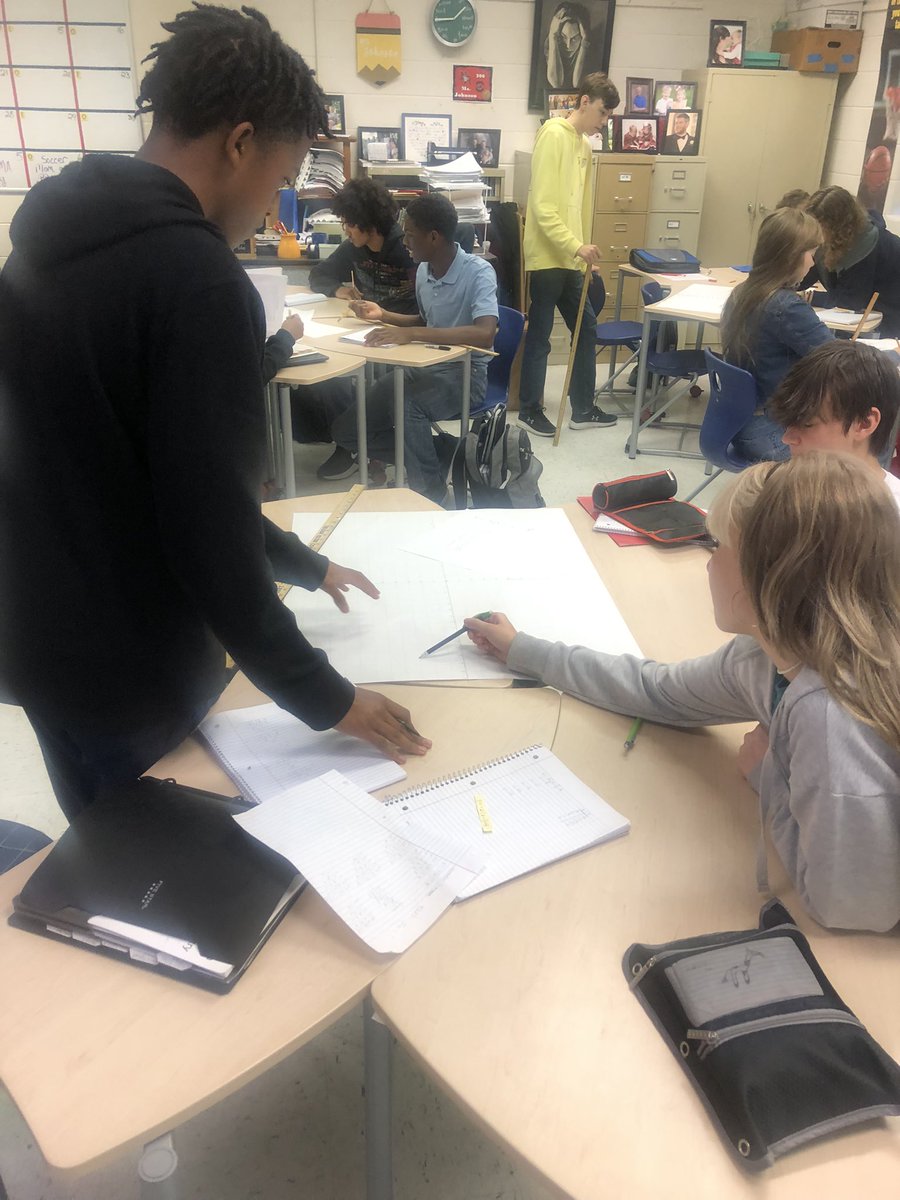 Pwaegerle's tweet photo. Great engagement and collaboration in Honors Algebra 2 with Mrs. Johnson!  @MathWarriorJ @NRWarriors #mathisnotaspectatorsport https://t.co/PJ4PcEE2tL