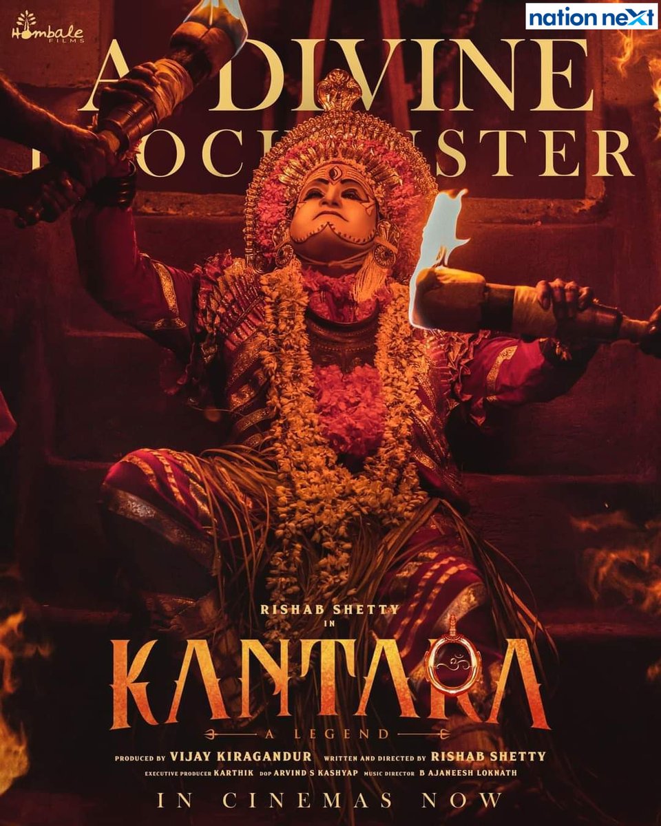watched #Kantara, ('Mystic Forest'), a 2022 Indian Kannada-language action drama film written and directed by #RishabShetty. Excellent cinematography, which was handled by #arvindskashyap, with apt accompanying background music by #bajaneeshloknath.