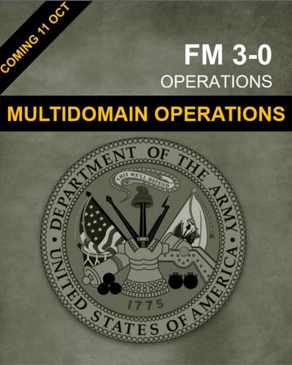 COMING SOON! FM 3-0 OPERATIONS establishes multidomain operations to address future challenges. FM 3-0 is more than a book of concepts it is a catalyst for change in our Army. #alwaysready #leaderdevelopment