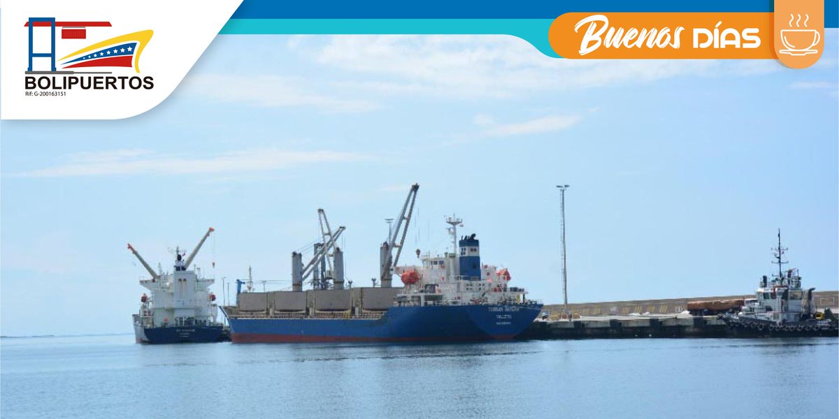 Bolipuertos__ve's tweet photo. #FelizMiércoles ⚓ Todos nuestros Puertos se mantienen activos para garantizar el desarrollo de la logística de carga que promueve el desarrollo de la Nación y el comercio Marítimo-Portuario 🇻🇪 #05Oct https://t.co/8MDaEgPSat