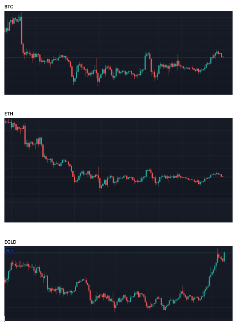 triple7crypto's tweet photo. $BTC vs $ETH vs $EGLD ⚡️ https://t.co/6WRPHriO7Q