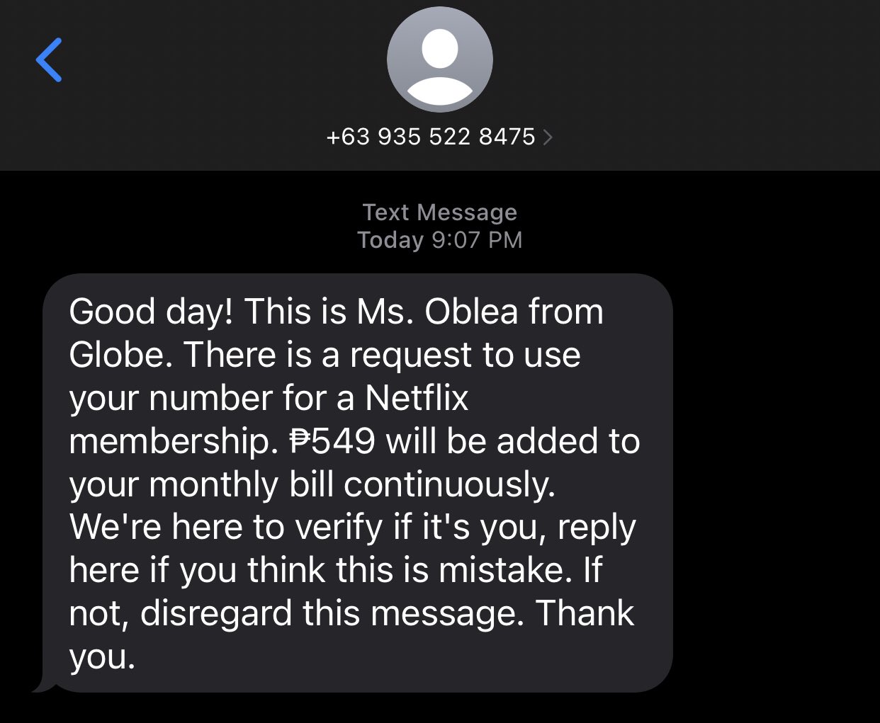 Lis on twitter has anyone received a random text like this only