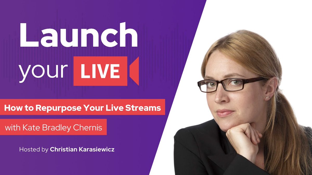 Want to get more out of your live streams? Be sure you're repurposing them. 

On episode 67, I chat w/ <a href="/latelyai/">Lately | Marketers, we've got your back!</a>kately from @latelyai about how to repurpose your lives to get more from them.

#LiveStreamingTips

🎧 Listen: apple.co/3hg388y launchyour.live/ep67?utm_sourc…