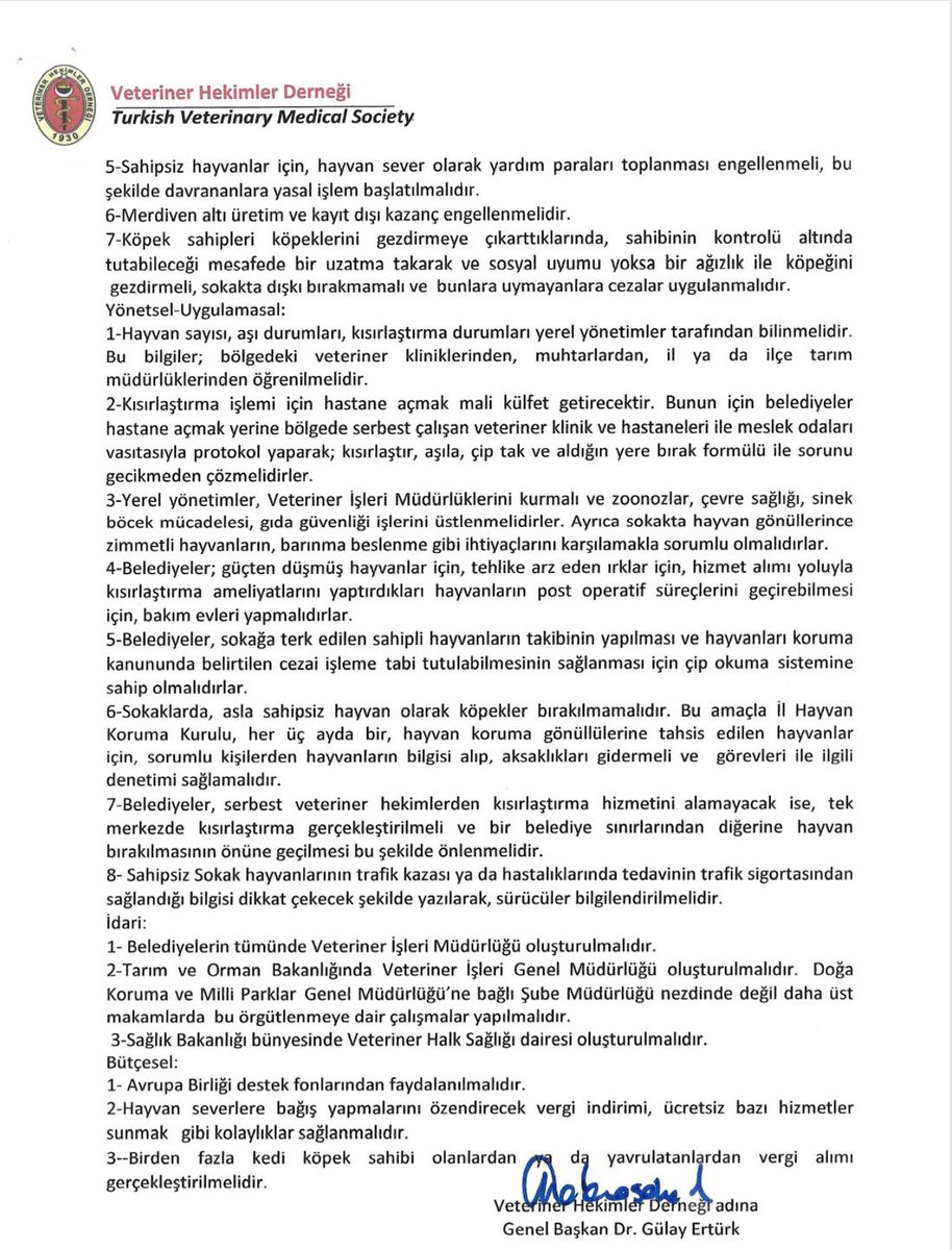 smailv283gmail1's tweet photo. Veteriner Hekimler Dernegi Sahipsiz Hayvanlar Raporu https://t.co/aikJXLN4eh