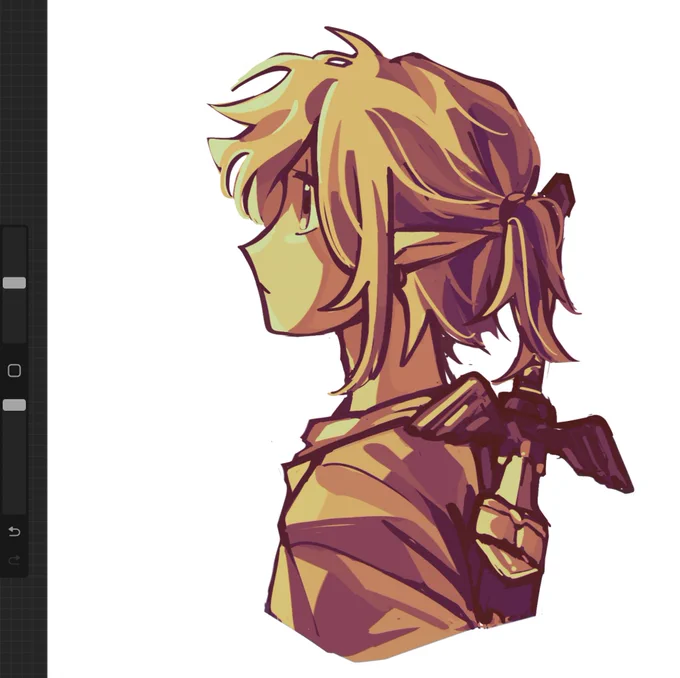 listening to loz music and felt the urge to draw link 