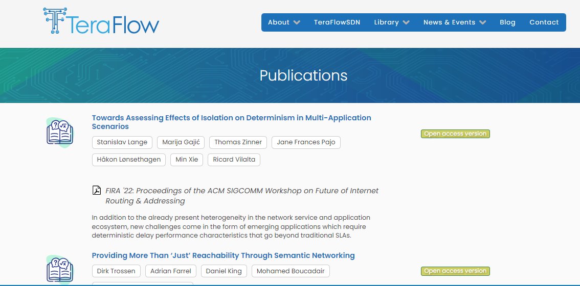 TeraFlow_h2020's tweet photo. New #openaccess papers from #FIRA #SIGCOMM #proceedings ‼️
➡️https://t.co/7oCS1Sh7nG
@TeraFlow_h2020 @FurdekMarija @hlonsethagen @rvilalta @danielkinguk @LlanOldDog @CttcTech @NTNUnorway @TelenorResearch @Telefonica @dr2lopez @TeraFlowSDN @5GPPP https://t.co/wZ5Akao2TP