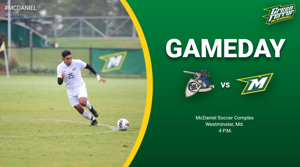 The Green Terror battle the Crusaders on the Hill!
#McDaniel #GetontheHill
