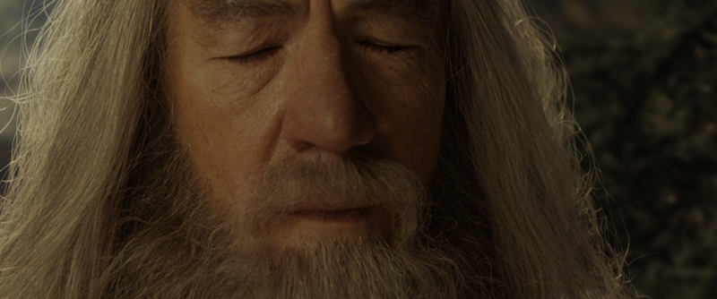 bmrow's tweet photo. the single most moving part of lotr is this close-up of gandalf when the council is bickering about who will take the ring and he hears frodo say he'll take it https://t.co/HdhqPLS3zL