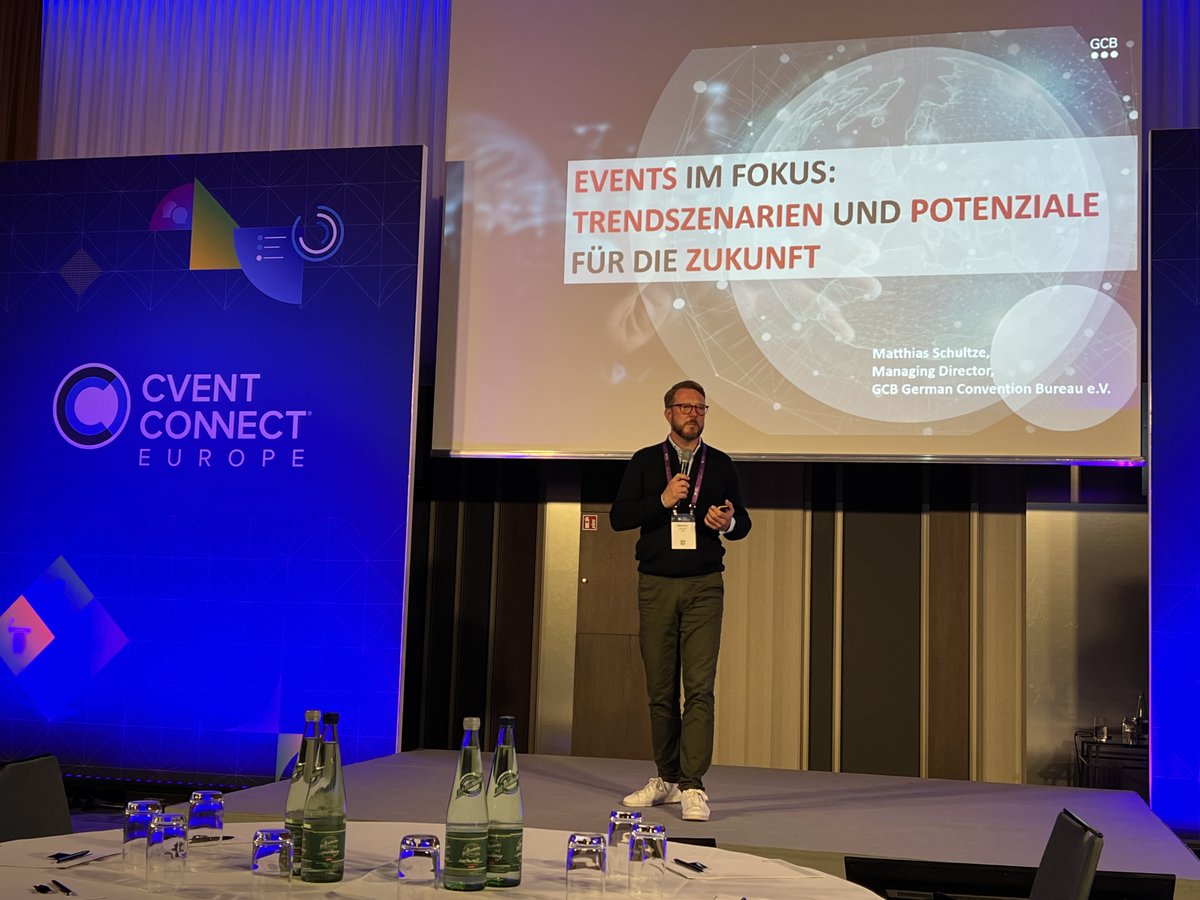 Jetzt gibt‘s Zukunftstrends für Events von Matthias Schulze von @GCB_Deutschland auf der #cventconnecteurope .
