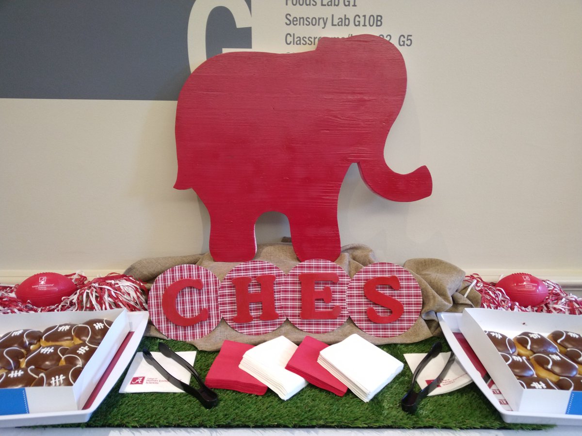 UA_HES's tweet photo. Who could use a mid-semester, mid-week pick-me-up? We've got you covered. Stop by Doster Hall and grab a glazed or chocolate-covered football donut! They'll be here from 8-4:30 today and tomorrow. #ThisisHES https://t.co/zyEVsImZkW
