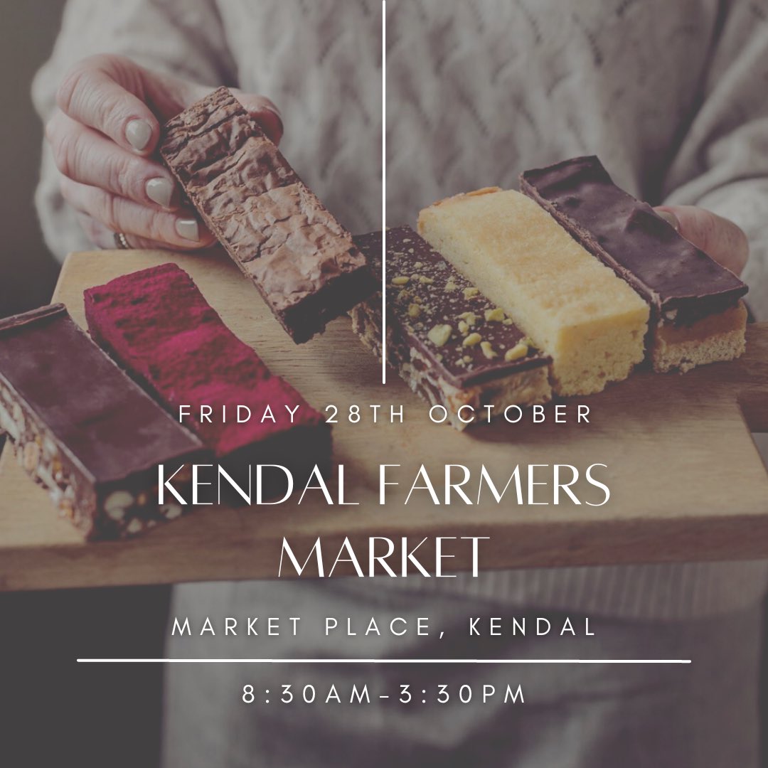 Nudge us into your diary! If you love all things foodie you will adore the legendary #kendal #farmersmarket 28th October ~ Morning breakfast ideas till afternoon brunching with @GingerBakers