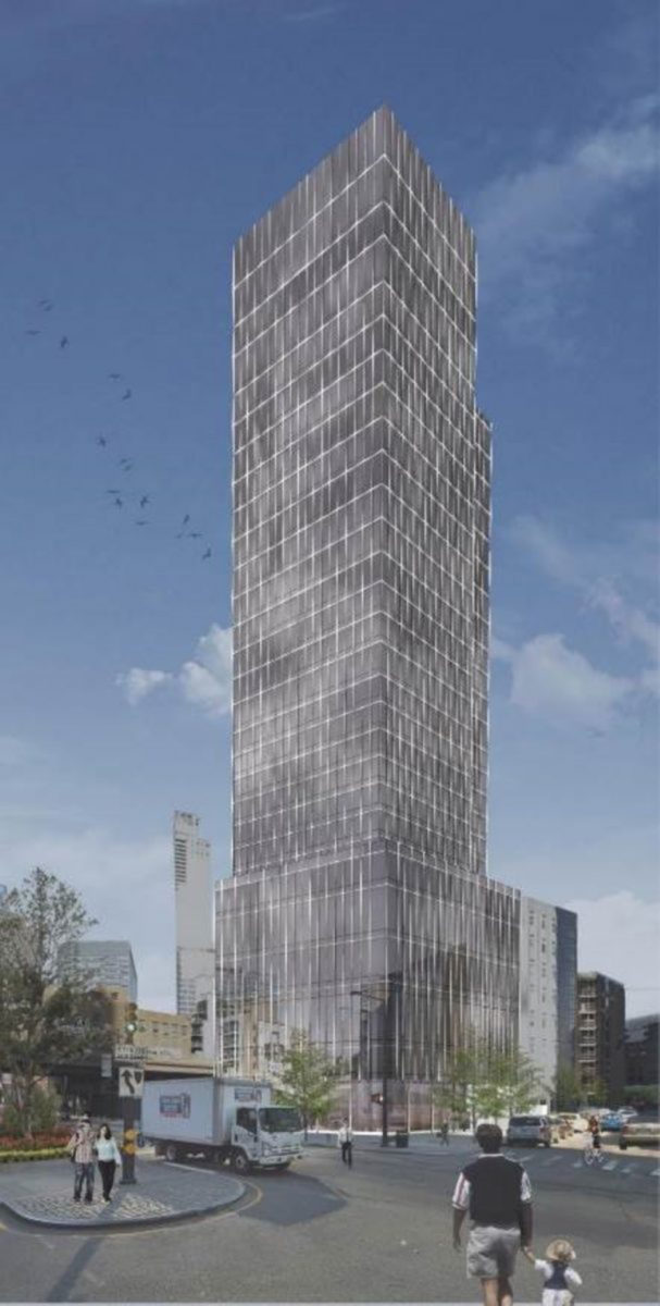 These two SLCE towers, both of which just started construction, will face each other across Jackson Avenue in Long Island City, Queens. Normally I'd ignore such blandness, but they both in today's @yimbytweets newsletter and look like a spot the difference game.