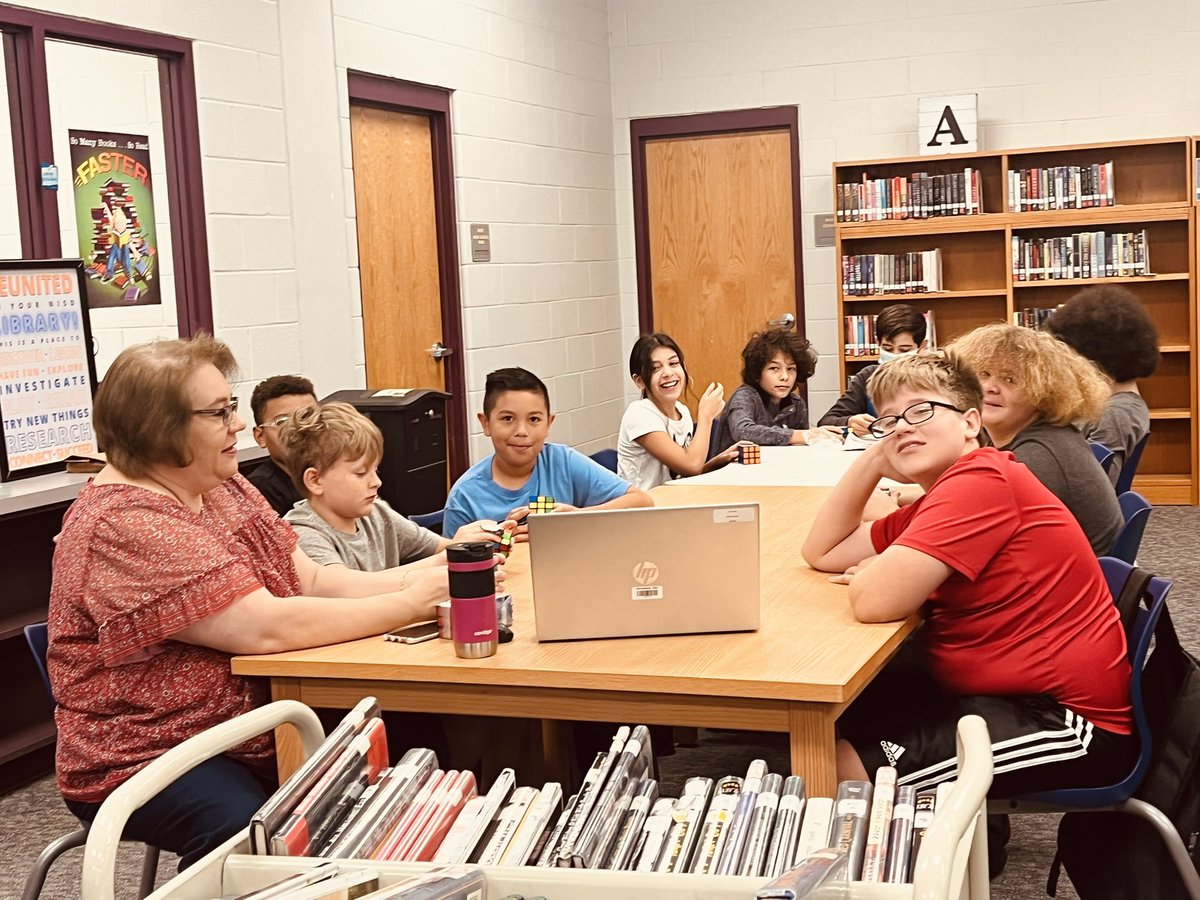 Rubik’s Cube Club…the club I need to join.  I have never completed the task. <a href="/BielaUrsula/">Connallylibrary</a> <a href="/NISDConnally/">Connally Coyotes</a>