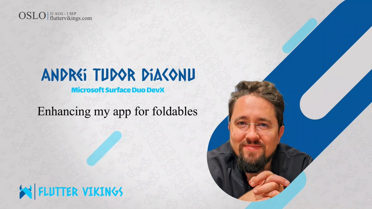 Let's dive deeply into foldable support, now fully available in Flutter stable, by taking a popular open-source app and enhancing it for foldable devices.

Watch <a href="/andreidiaconu/">Diaconu Andrei</a> talking on stage about "Enhancing my app for foldables"

🍿 rli.to/WJR9m