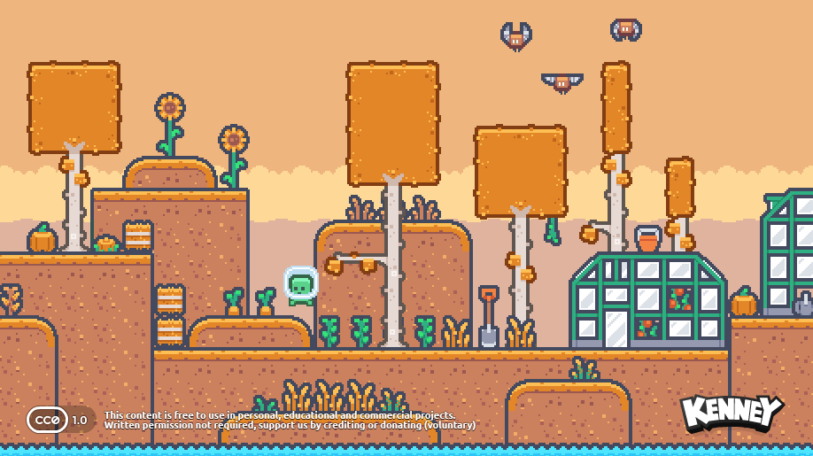 🍂 New #gameassets! This farm expansion fits the previously released Pixel Platformer pack perfectly and includes various crops, autumn trees and modular greenhouse tiles.

kenney.nl/assets/pixel-p…

(License: CC0, free to use for anything by anyone)