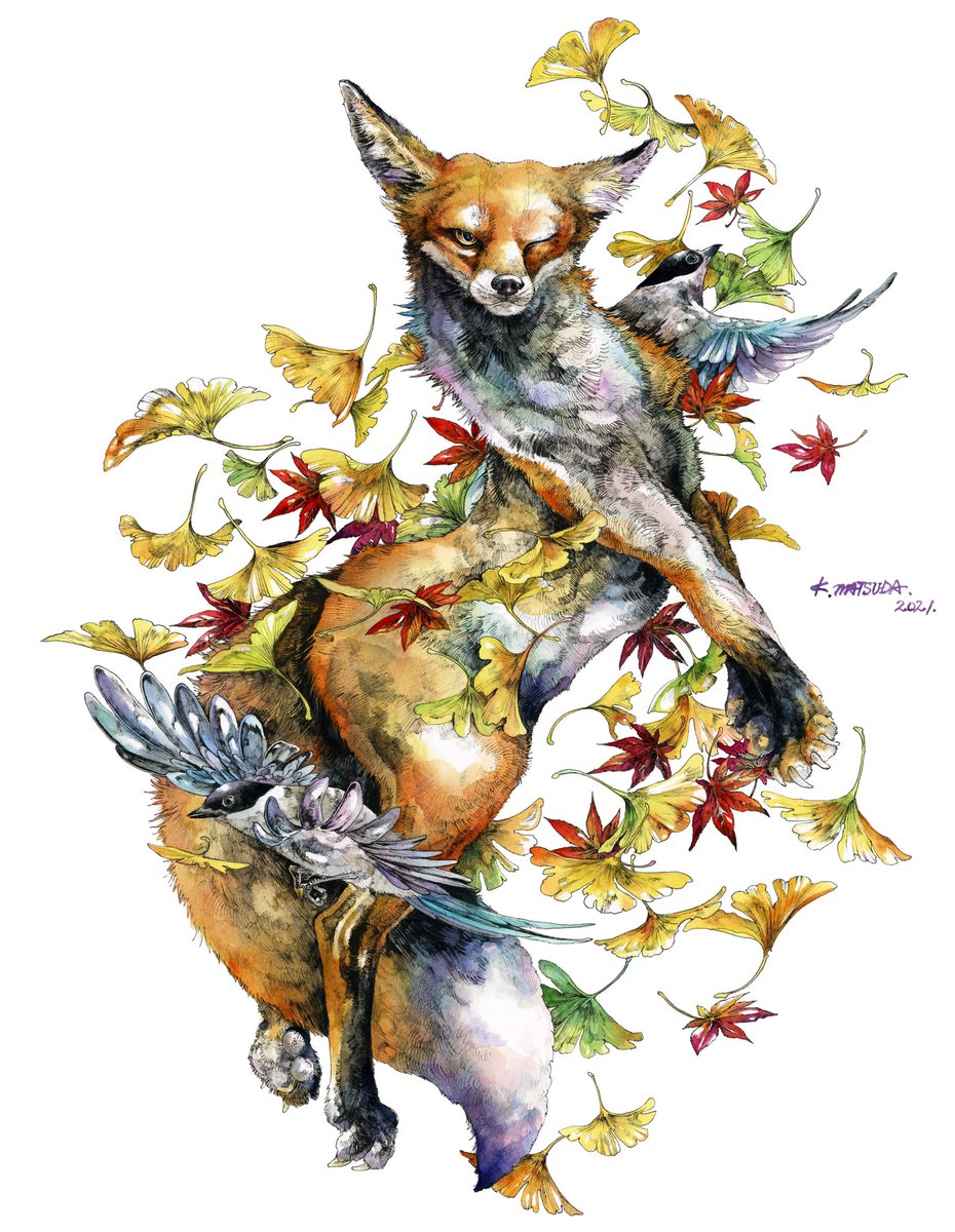 「#天狐の日だしTLを狐で埋めるキツネ好きだしお客さんもキツネ好きだしほんとウィン」|Keso Artのイラスト