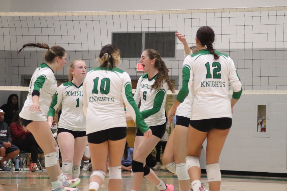DominicanHS's tweet photo. A few pictures from last night's first game inside the newly renovated Crowley Gymnasium! Bleachers will be installed after the volleyball season. Great atmosphere and a great game! https://t.co/SrbgvA9v7p