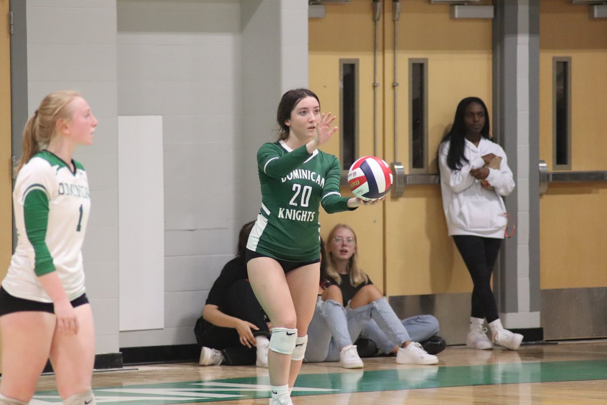 DominicanHS's tweet photo. A few pictures from last night's first game inside the newly renovated Crowley Gymnasium! Bleachers will be installed after the volleyball season. Great atmosphere and a great game! https://t.co/SrbgvA9v7p